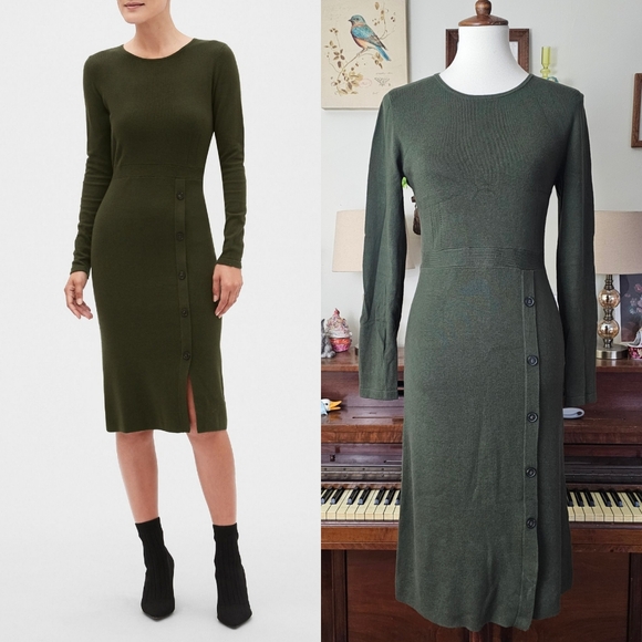 Banana Republic Dresses & Skirts - Banana Republic Button Skirt Sweater Dress